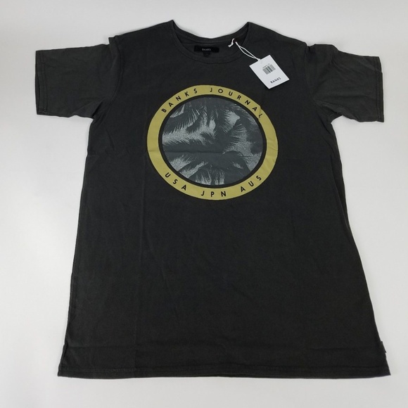 Banks Other - Banks Journal Mens T-Shirt Medium Large Faded Tee